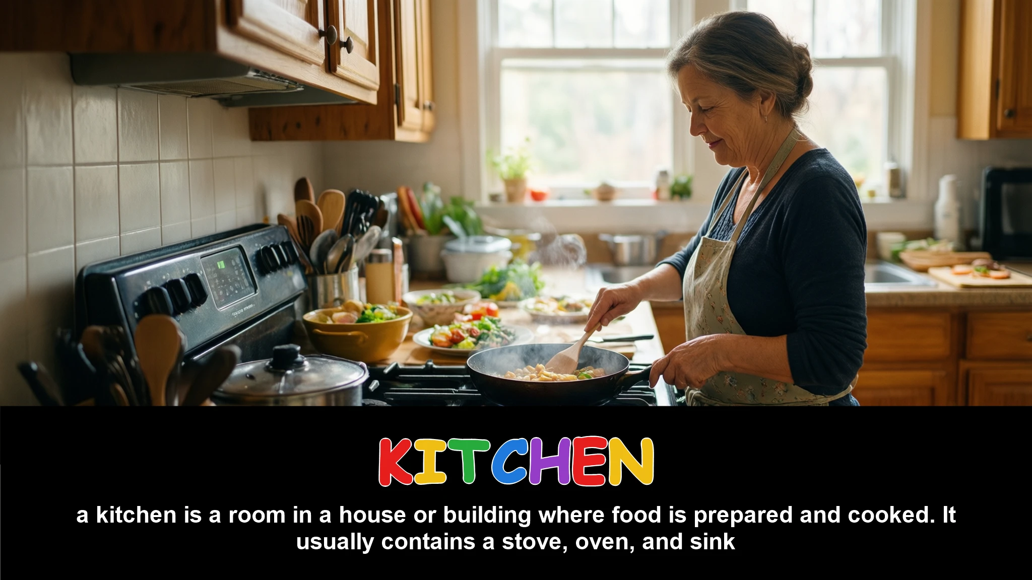 English Illustration for kitchen